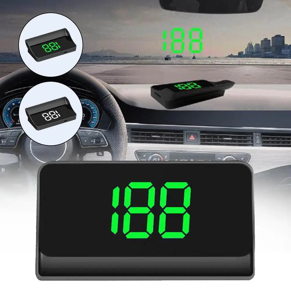 DriveView™ GPS HUD — Real-Time Digital Speedometer | Plug & Play Windshield Display