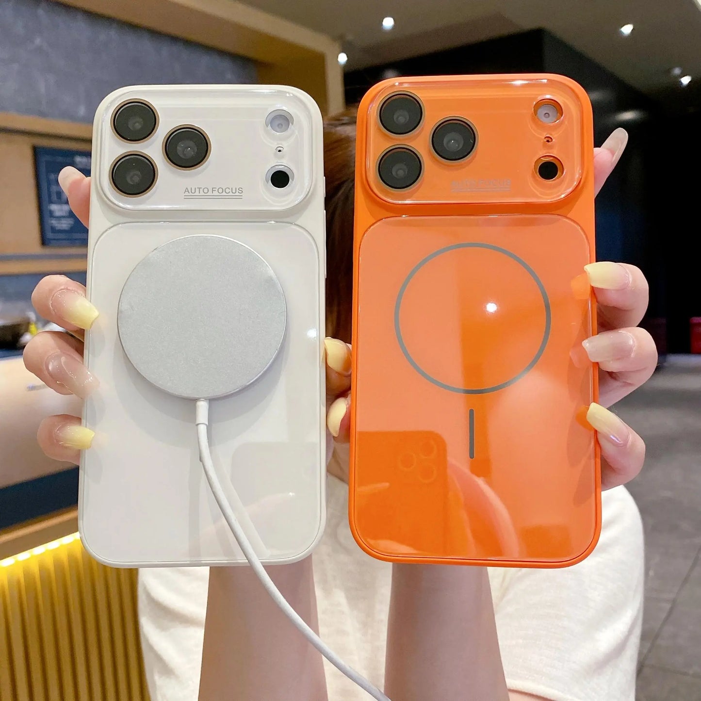 MagSafe Glass Shield Case for iPhone | Elegant Design, Powerful Magnetic Grip, Military-Grade Drop Protection & HD Camera Shield  