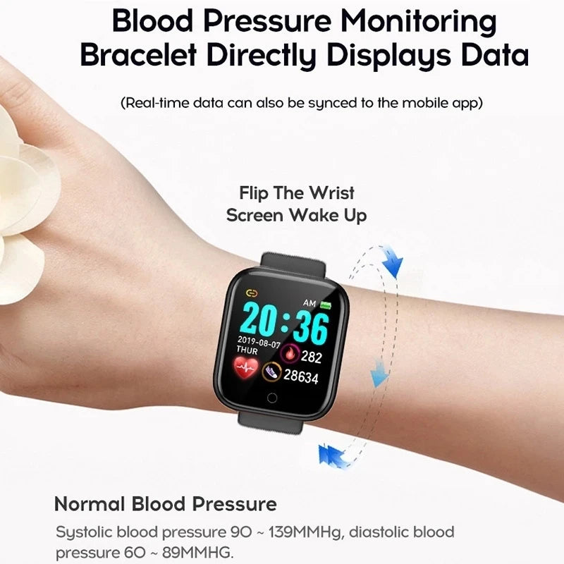 Smart Fitness Watch for Men & Women | Waterproof Fitness Tracker, Health Monitor & Smart Notifications  