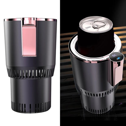 Car Beverage Heater and Cooler - Portable Mini Refrigerator for Coffee, Milk, and Drinks