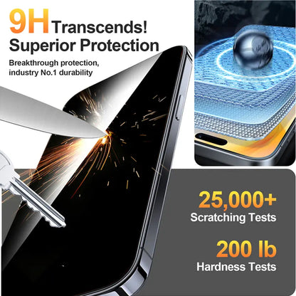 One Fish [2-Pack] Screen Protector for Iphone 17 Pro Max / 17 Pro, Samsung & Google | Privacy Protection, Polarized Eye Care, Scratch-Resistant, Easy Install