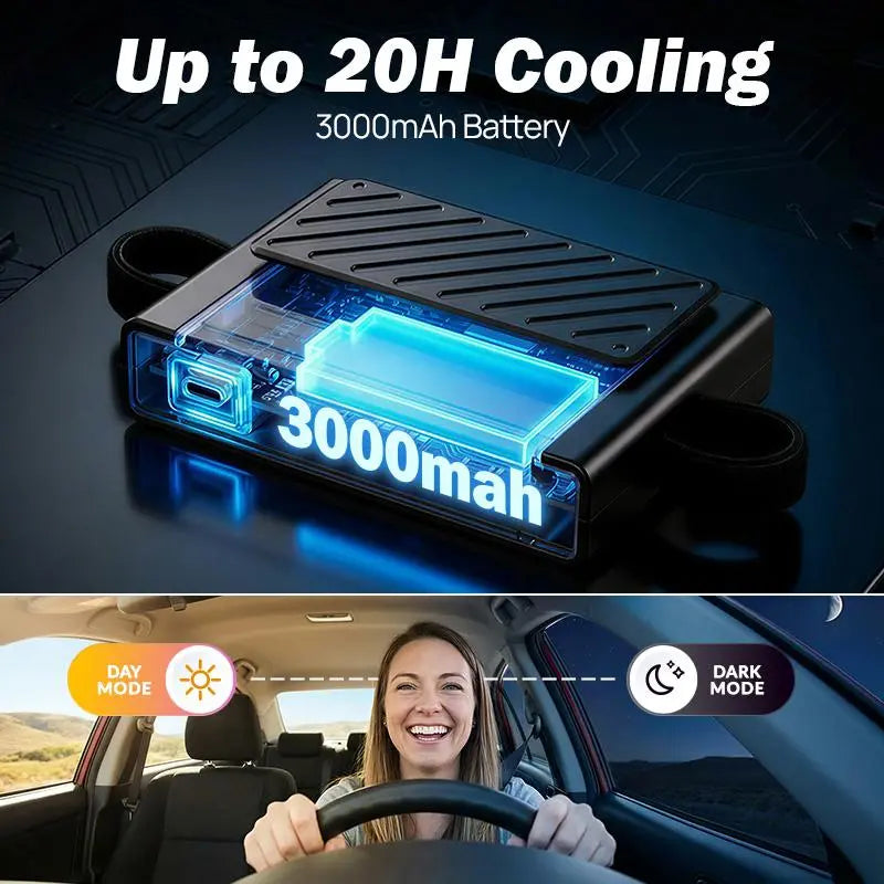 【Summerfinds】Joytutus 2026 Car Seat Fan with Seatback Cooling Airflow for Driver & Back Seat Passengers, 5-Speed Quiet Detachable Clip Magic Tape Backseat Wireless Fan for Baby Rear Facing, Headrest Carseat Fan for Infant, Kids & Dogs