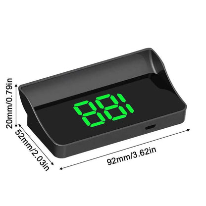 DriveView™ GPS HUD — Real-Time Digital Speedometer | Plug & Play Windshield Display
