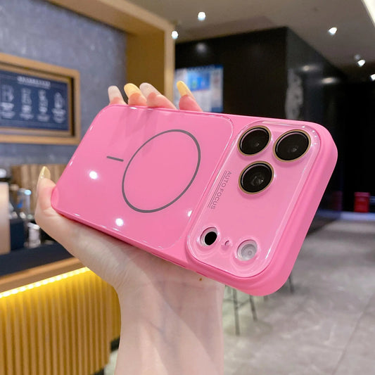MagSafe Glass Shield Case for iPhone | Elegant Design, Powerful Magnetic Grip, Military-Grade Drop Protection & HD Camera Shield  