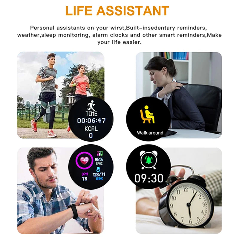 Smart Fitness Watch for Men & Women | Waterproof Fitness Tracker, Health Monitor & Smart Notifications  