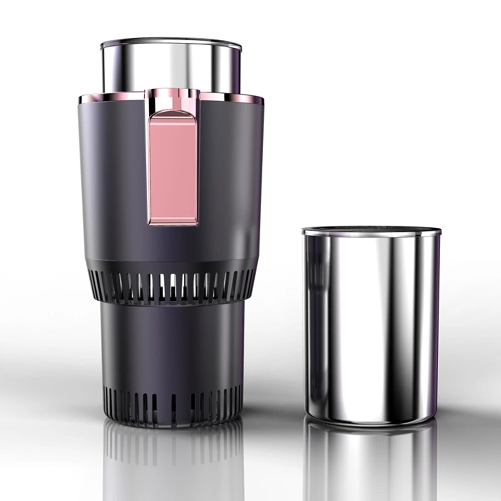 Car Beverage Heater and Cooler - Portable Mini Refrigerator for Coffee, Milk, and Drinks