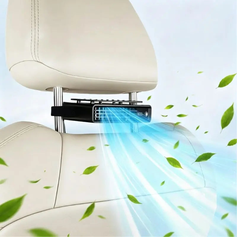 【Summerfinds】Joytutus 2026 Car Seat Fan with Seatback Cooling Airflow for Driver & Back Seat Passengers, 5-Speed Quiet Detachable Clip Magic Tape Backseat Wireless Fan for Baby Rear Facing, Headrest Carseat Fan for Infant, Kids & Dogs