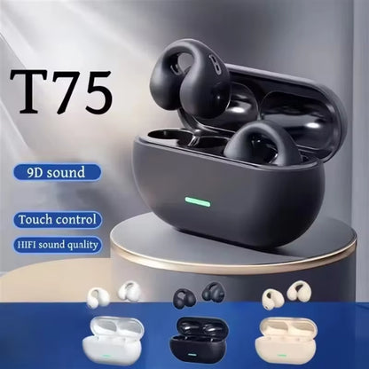 Original T75 TWS Touch Control Wireless Headphones Bluetooth Earphones Sport Earbuds Music Headset for Iphone Xiaomi Phones