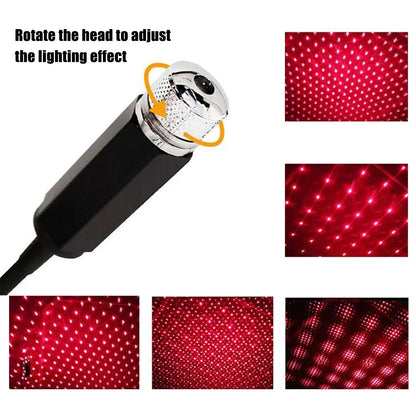  Projector Car Roof Atmosphere Galaxy Lamp USB