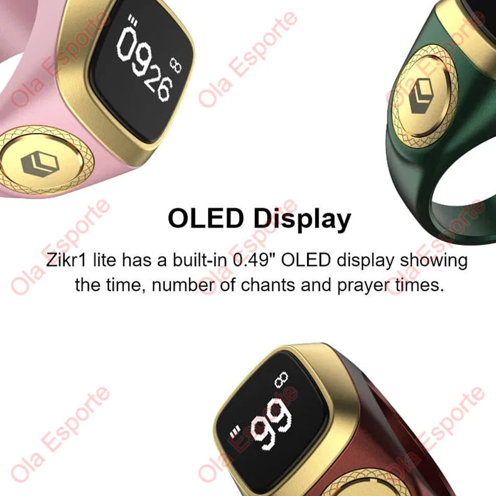 SmartZikr™ – Smart Islamic Ring with Zikr Counter, Qibla & 5 Prayer Reminders  