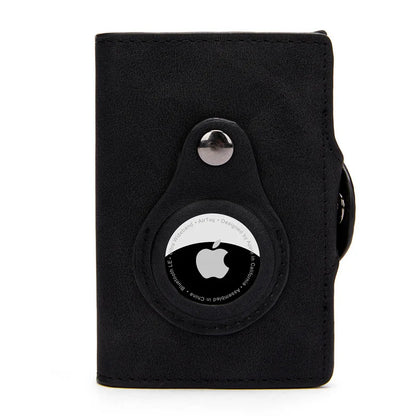 Elegant AirTag Wallet for Men | RFID Protection, Genuine Leather, Slim Design & Secure Coin Pocket