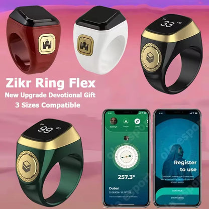 SmartZikr™ – Smart Islamic Ring with Zikr Counter, Qibla & 5 Prayer Reminders  
