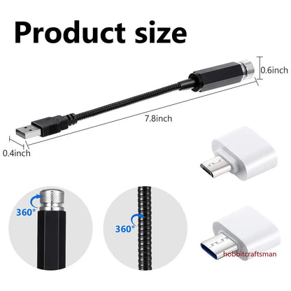  Projector Car Roof Atmosphere Galaxy Lamp USB