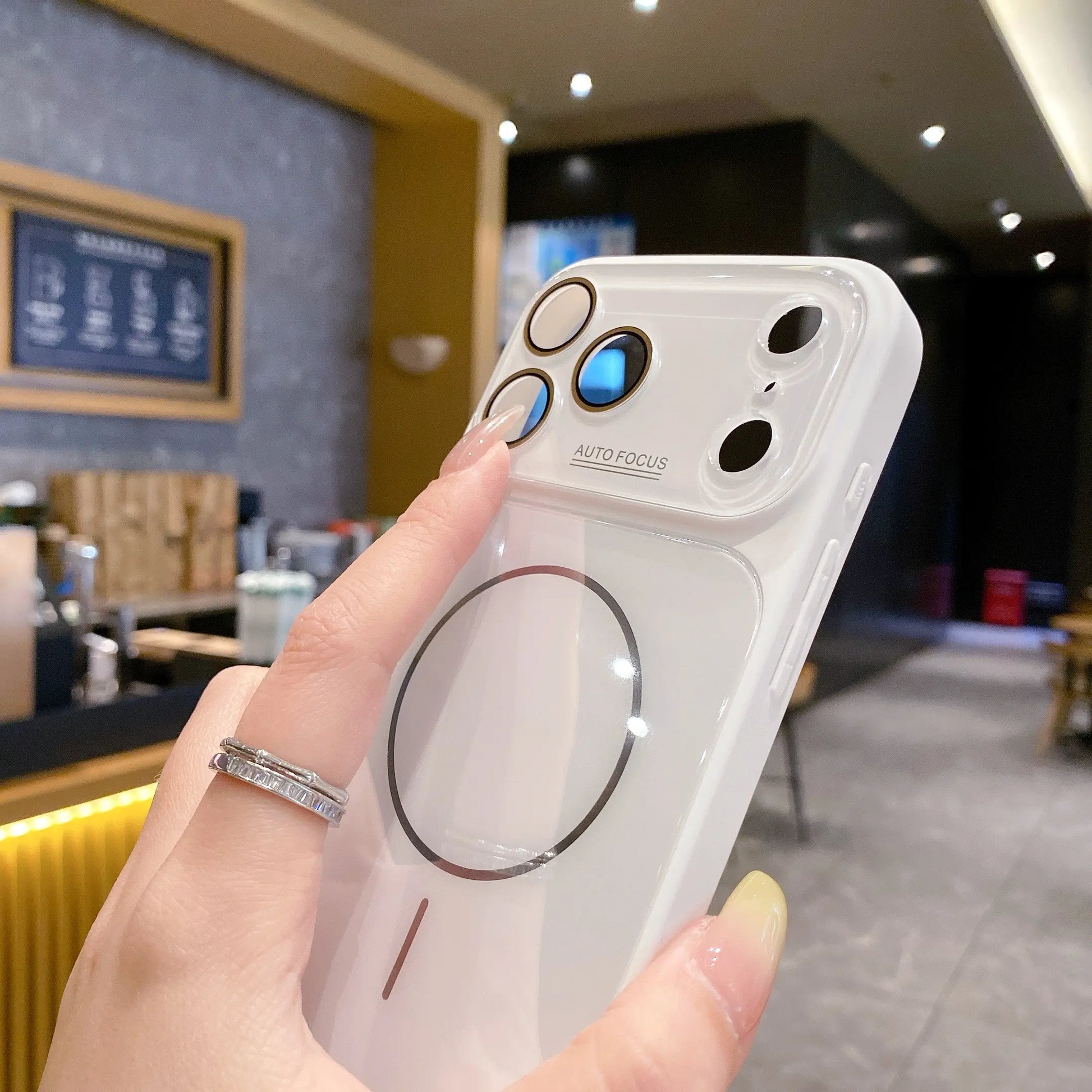 MagSafe Glass Shield Case for iPhone | Elegant Design, Powerful Magnetic Grip, Military-Grade Drop Protection & HD Camera Shield  