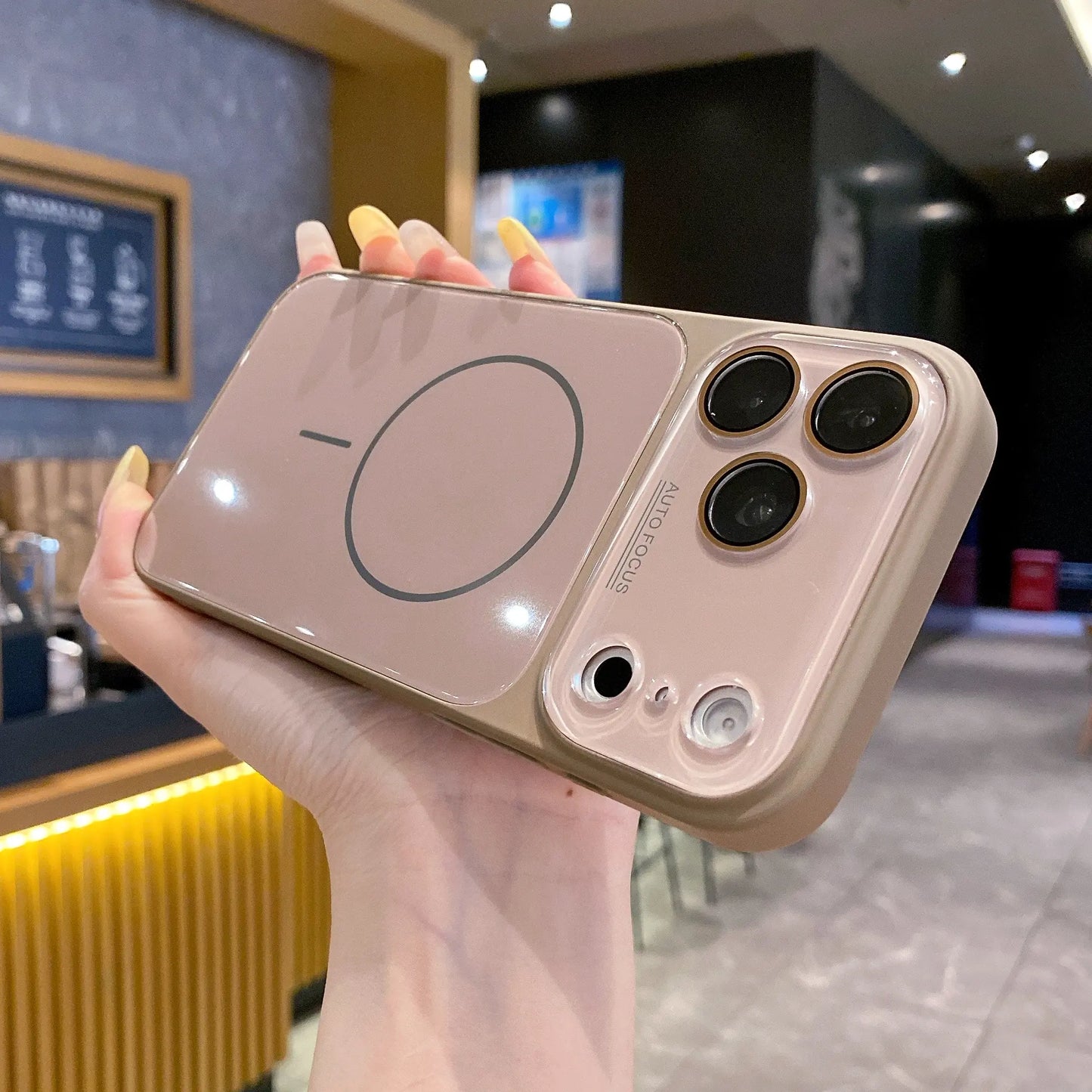 MagSafe Glass Shield Case for iPhone | Elegant Design, Powerful Magnetic Grip, Military-Grade Drop Protection & HD Camera Shield  