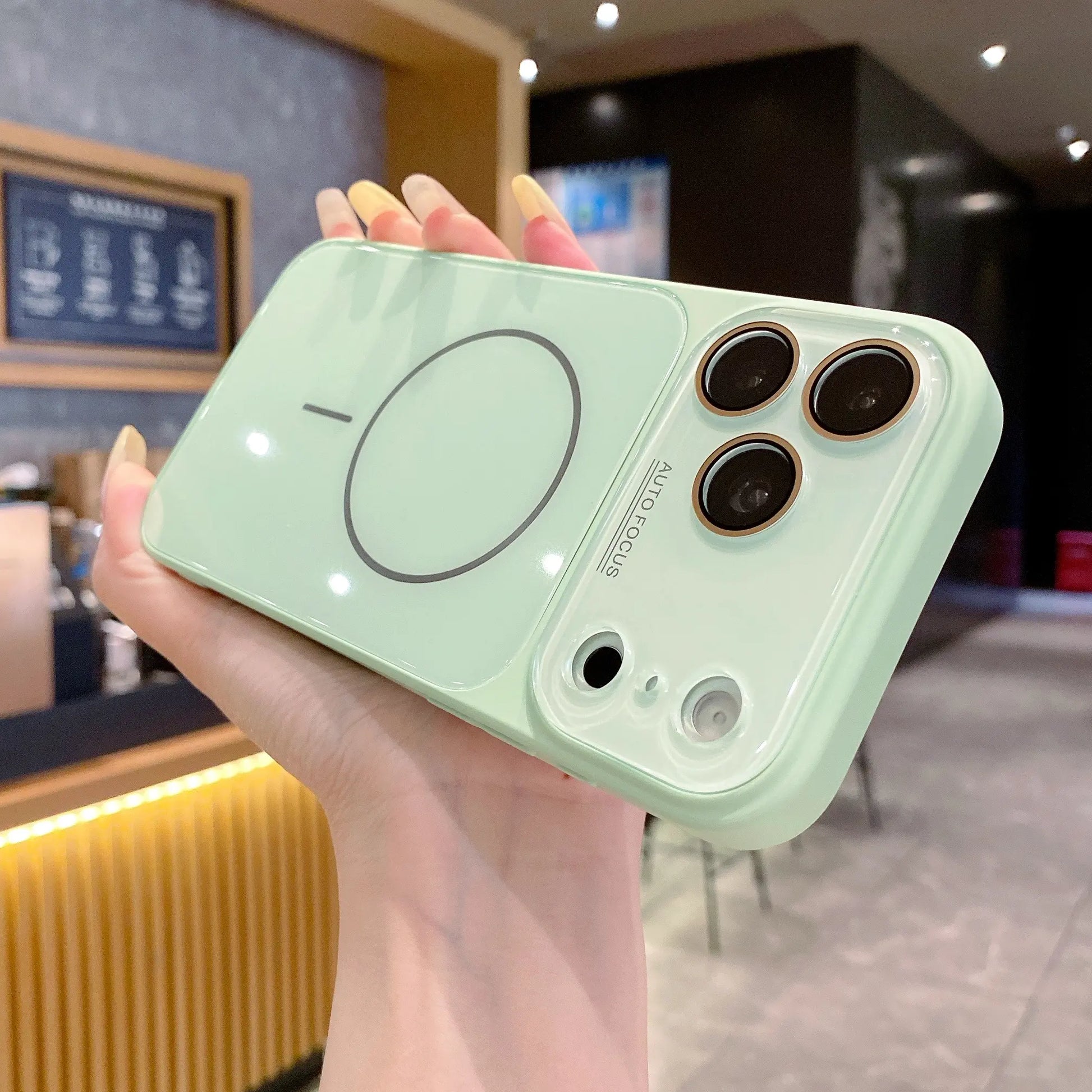 MagSafe Glass Shield Case for iPhone | Elegant Design, Powerful Magnetic Grip, Military-Grade Drop Protection & HD Camera Shield  