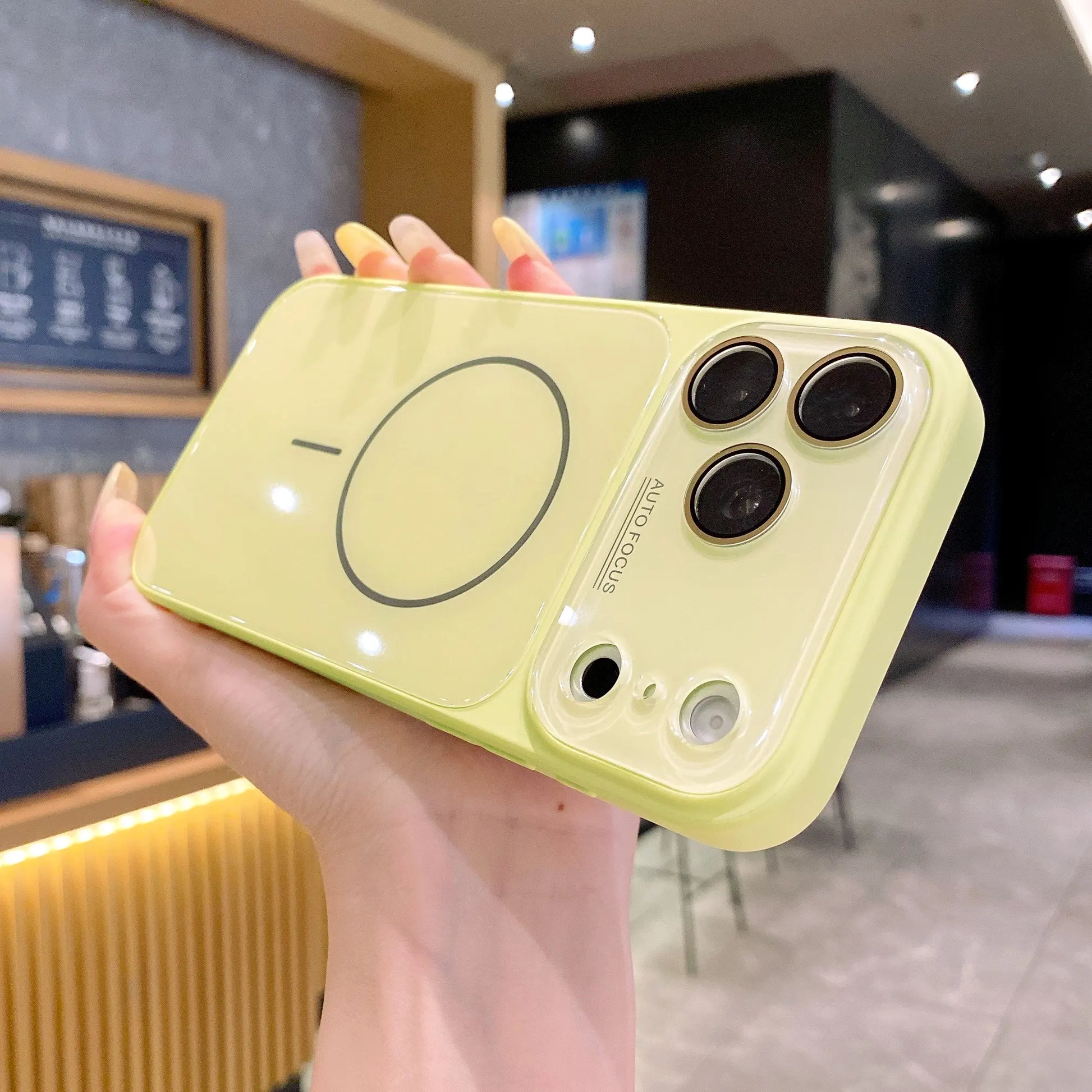 MagSafe Glass Shield Case for iPhone | Elegant Design, Powerful Magnetic Grip, Military-Grade Drop Protection & HD Camera Shield  