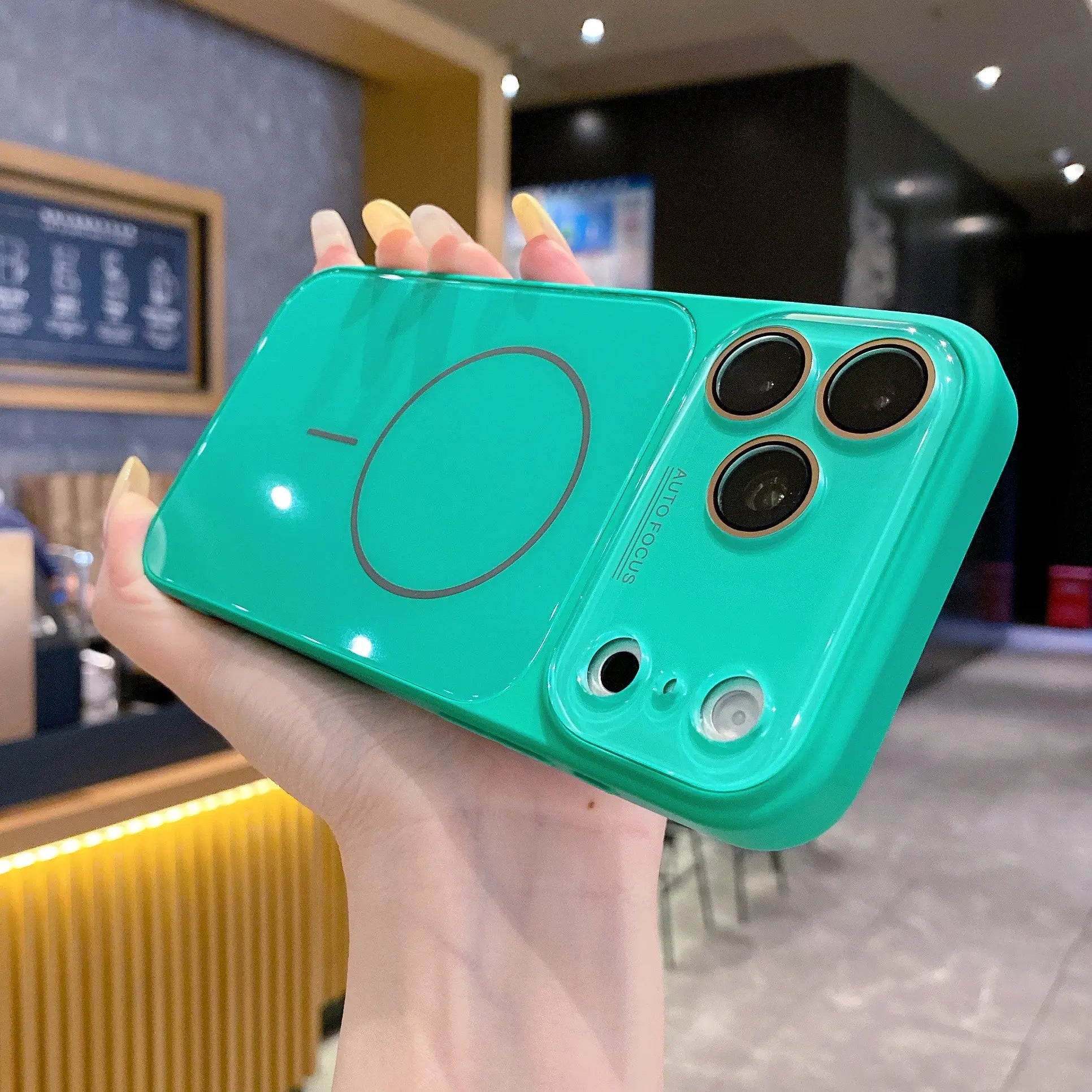 MagSafe Glass Shield Case for iPhone | Elegant Design, Powerful Magnetic Grip, Military-Grade Drop Protection & HD Camera Shield  